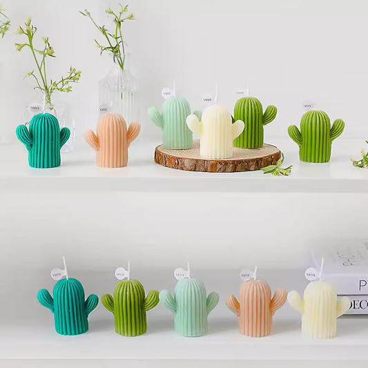 1Pcs Cactus Candle Romantic Cute Soy Wax Aromatherapy