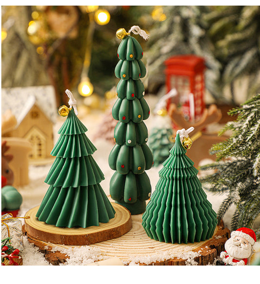 3D Christmas Tree Silicone Candle Mold Xmas Pine Scent