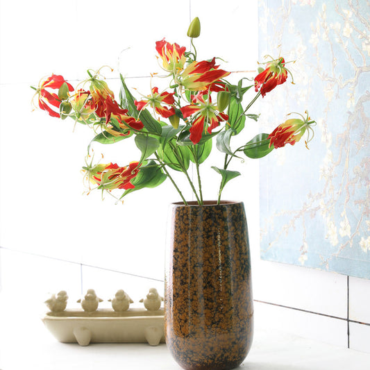 Artificial 3-headed flame lily