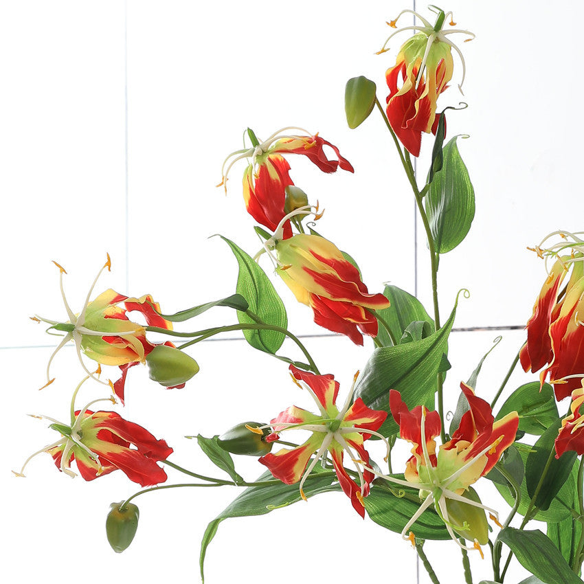 Artificial 3-headed flame lily