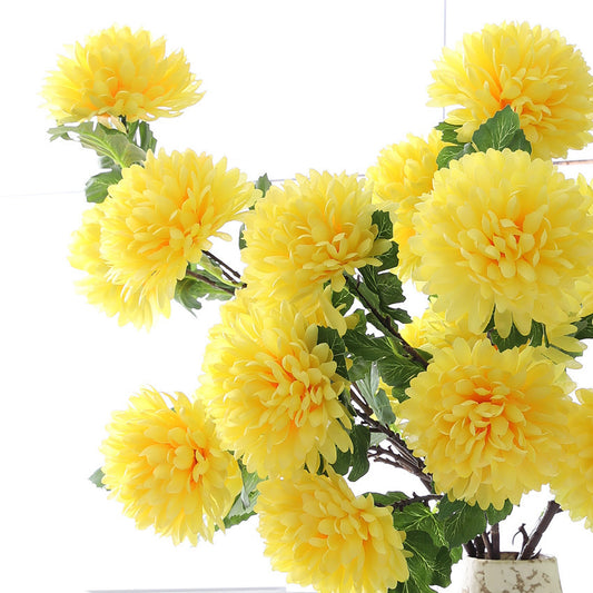 Artificial 6-head big chrysanthemum