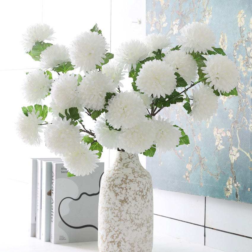 Artificial 6-head big chrysanthemum