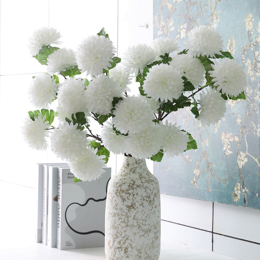 Artificial 6-head big chrysanthemum