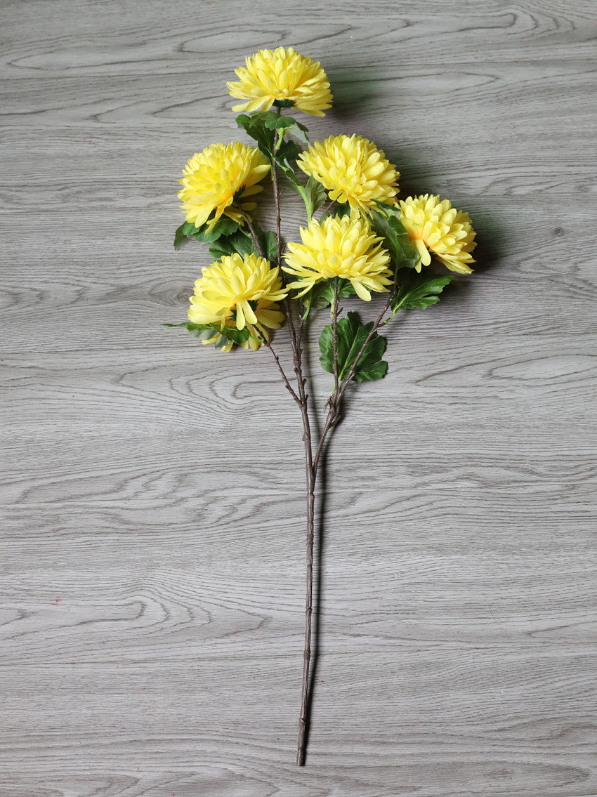 Artificial 6-head big chrysanthemum