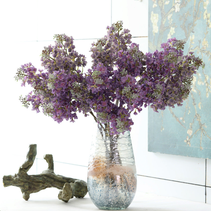 Artificial Lilac Flower Branch
