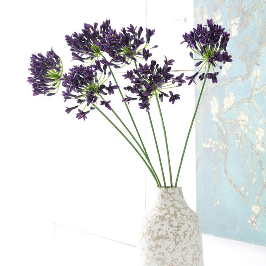 Artificial silk cloth agapanthus flower