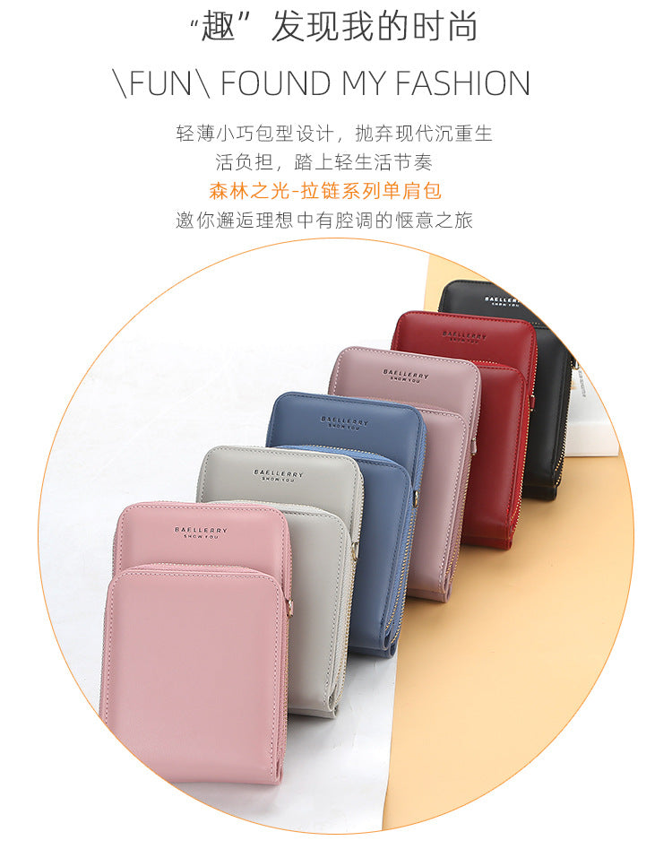 Baellerry Forever Young 3 Zipper Cross Body Sling Bag For Women