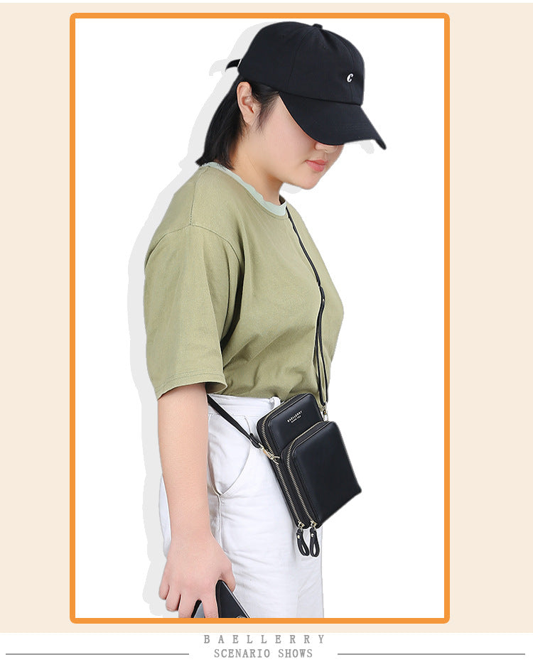 Baellerry Forever Young 3 Zipper Cross Body Sling Bag For Women