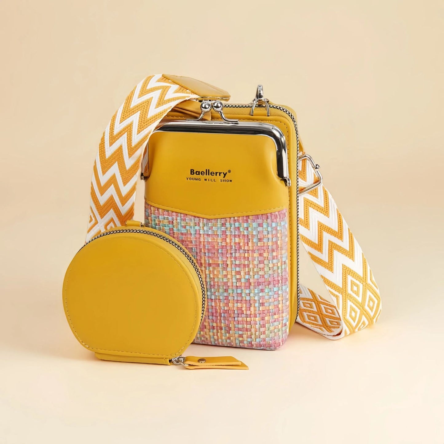 Baellerry PU Leather multifunctional Bag, woman Handbags ,cross body lady Phone and cash single shoulder purse