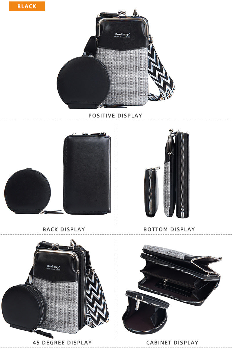 Baellerry PU Leather multifunctional Bag, woman Handbags ,cross body lady Phone and cash single shoulder purse
