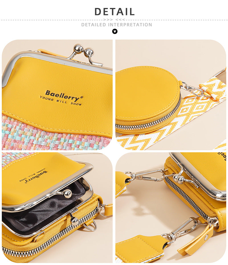 Baellerry PU Leather multifunctional Bag, woman Handbags ,cross body lady Phone and cash single shoulder purse