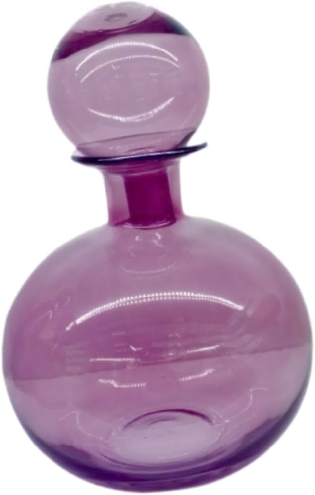 Blown Glass Bottle With Ground Stopper