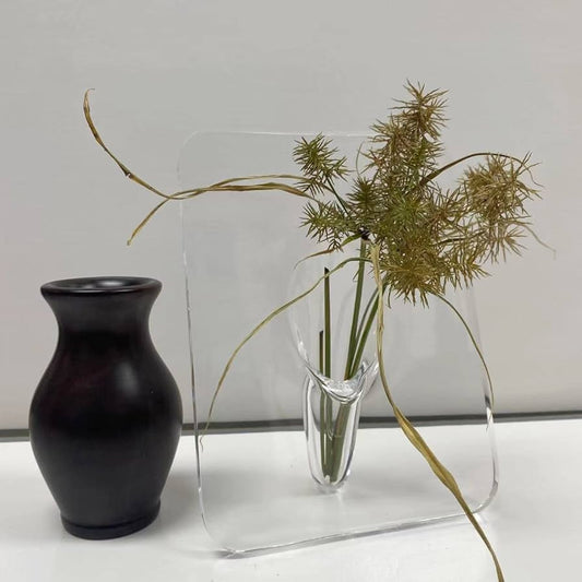 Decorative Clear Acrylic Flower Vase