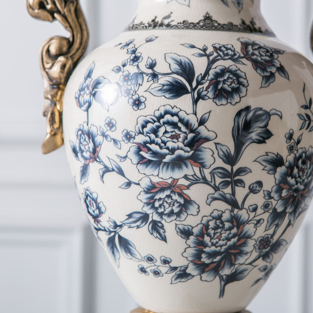European-Style Ceramic Large Flower Vases for Living Dining