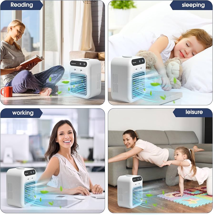 Evaporative Portable Air Conditioner | Personal Space Cooler |