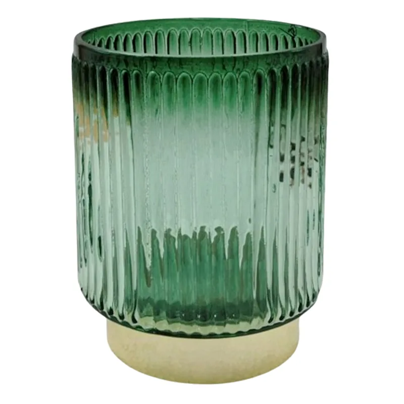 LIGHT GREEN GLASS VASE