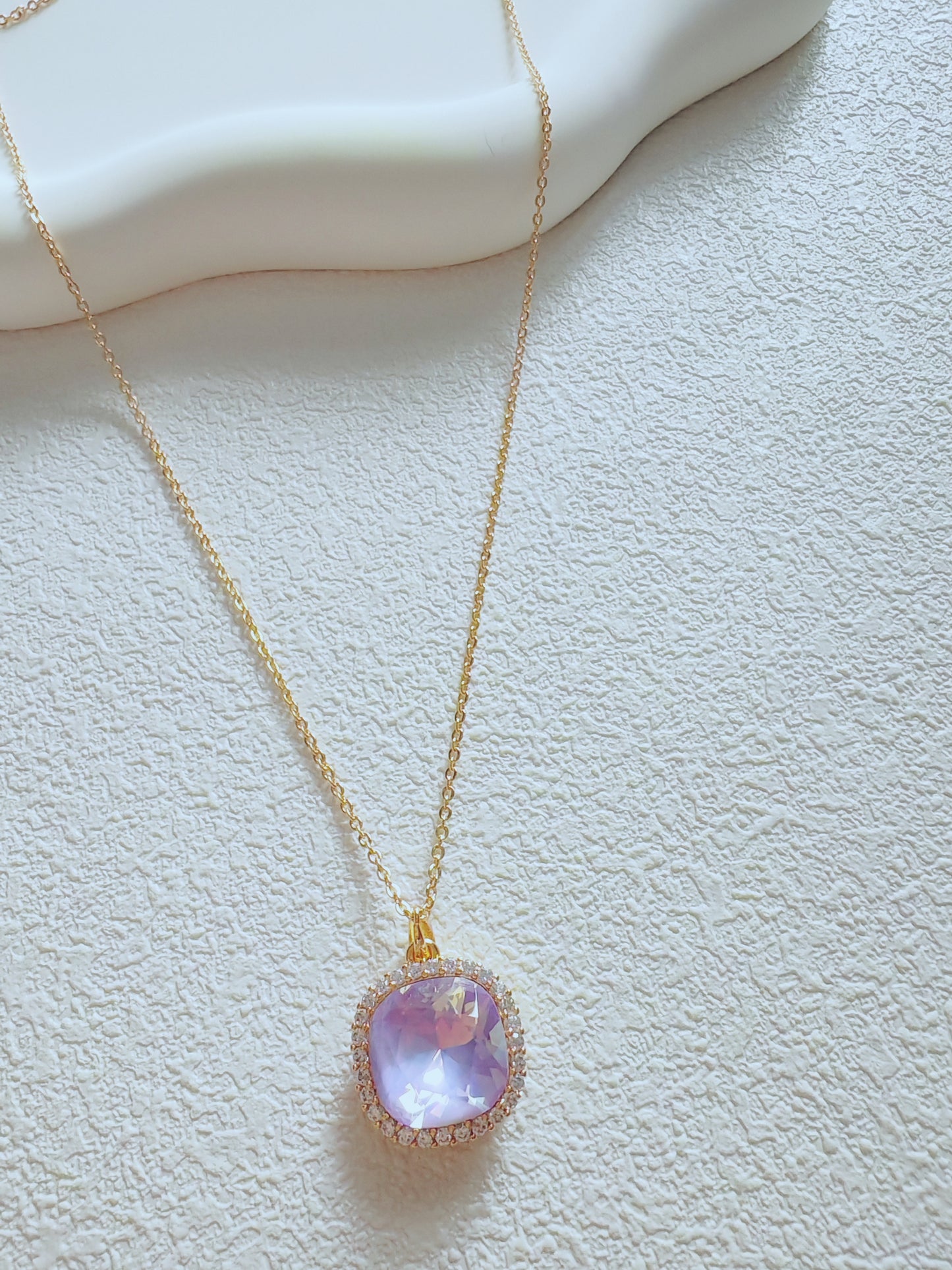 Lavender Pendant Necklace