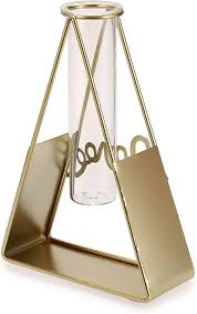 Modern Style Test Tube Vase for Flower Decoration, Clear Glass Test
