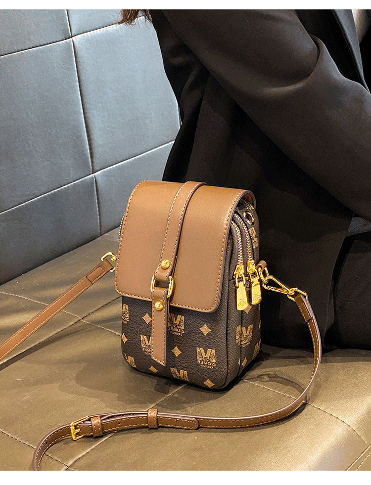 New niche design large capacity single shoulder crossbody bag mobile phone bag