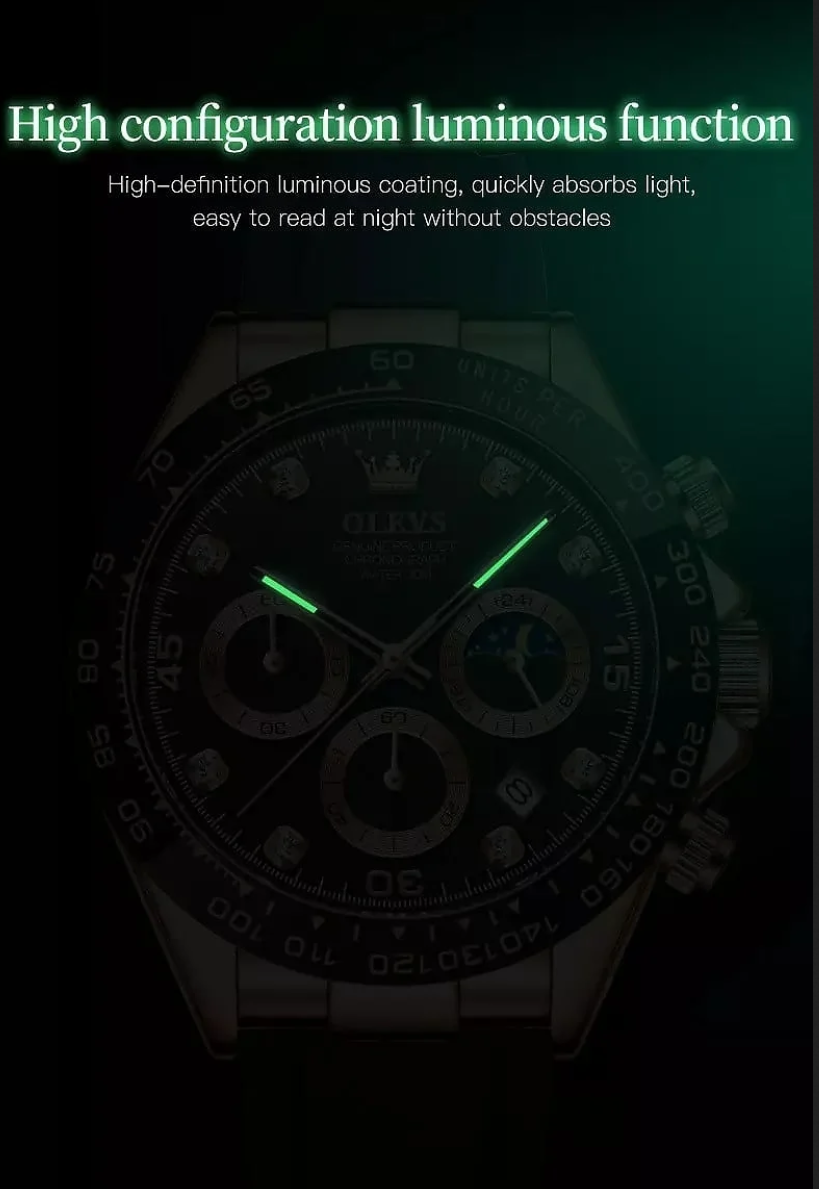 OLEVS 2875 Chronograph Watch Luxury Sport