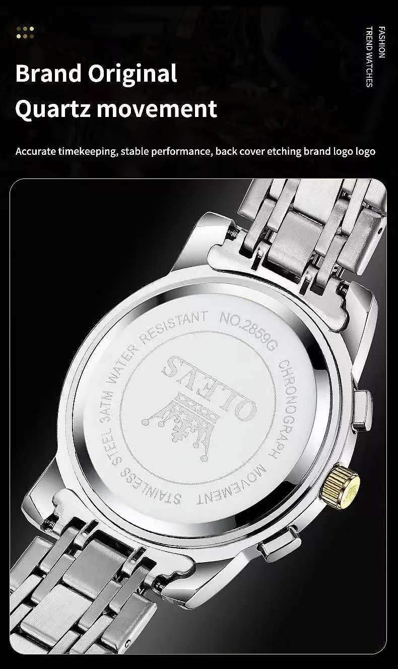 Olevs Watch 2859 Luxury Business Chronograph
