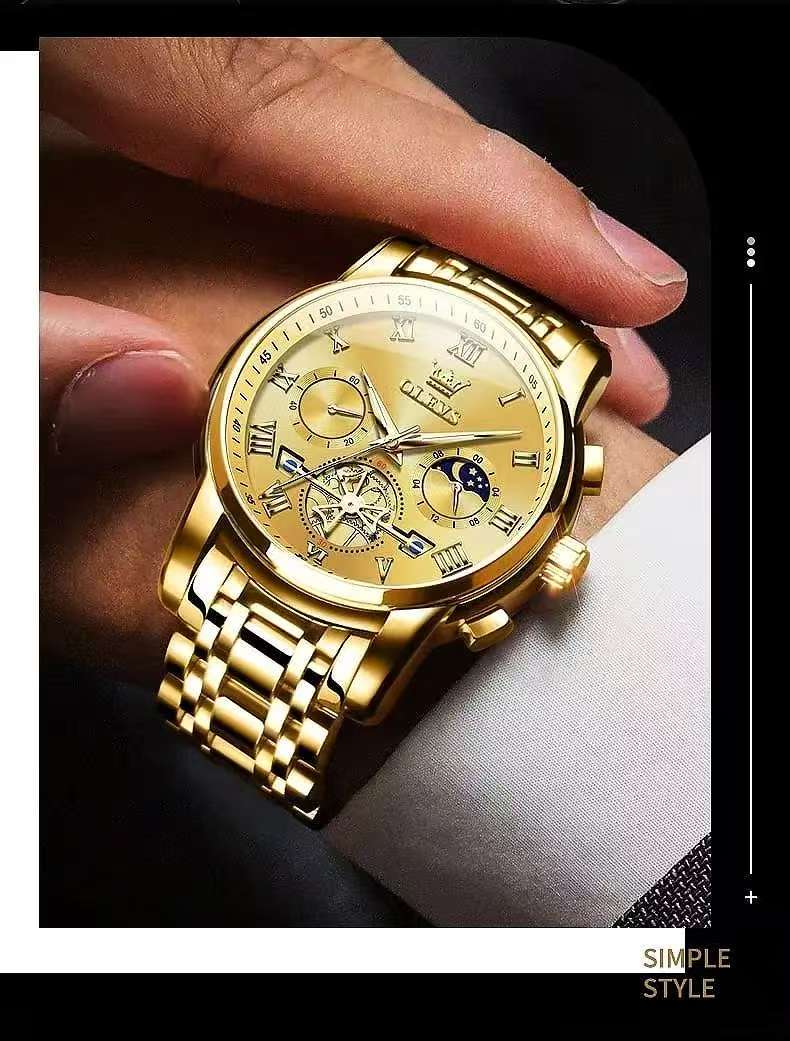 Olevs Watch 2859 Luxury Business Chronograph