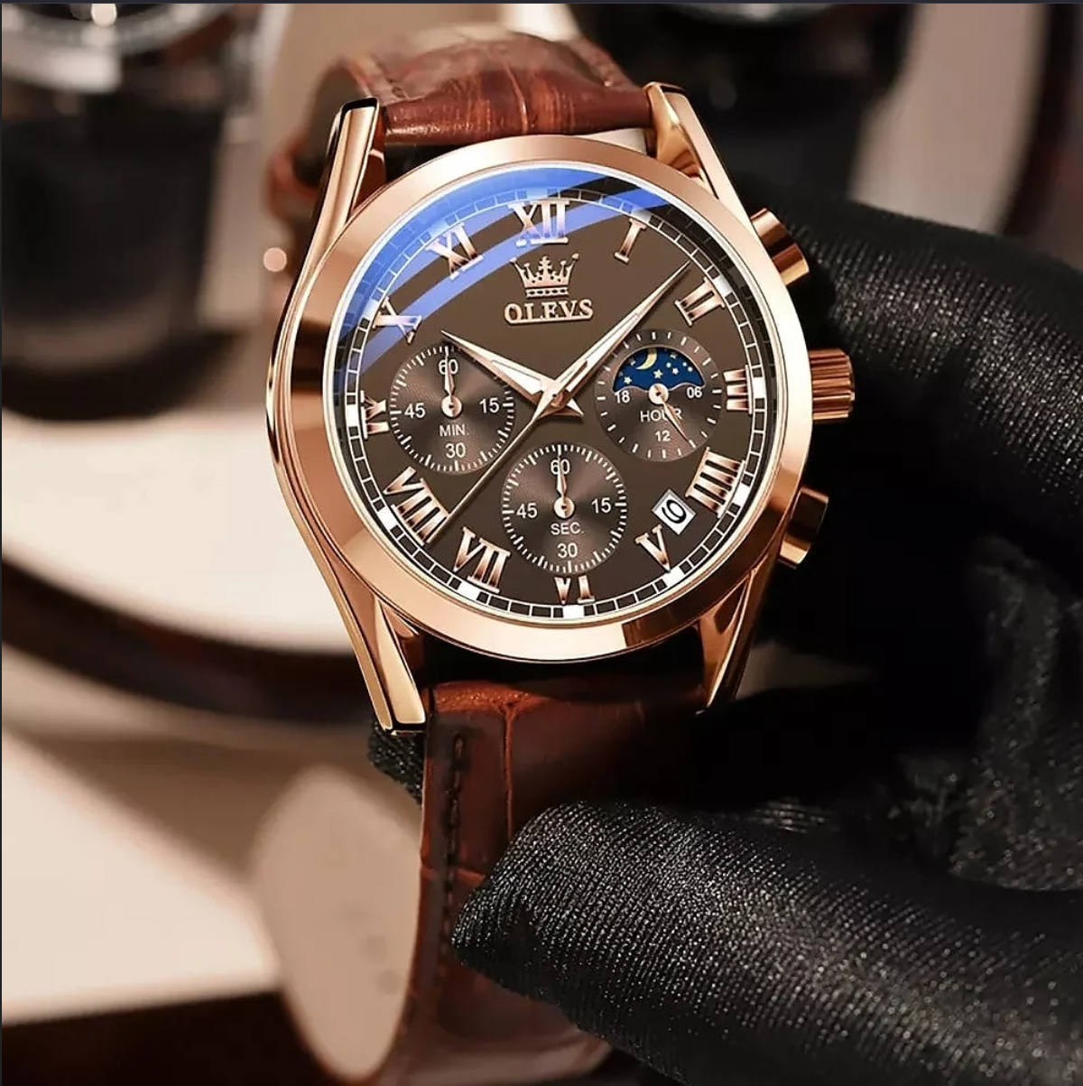 Olevs Watch 2871 Luxury Fashion Quartz Analog Watch