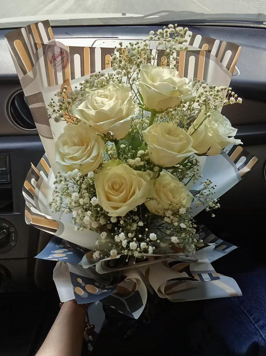 “Pure, elegant, and timeless—Roses Bouquet