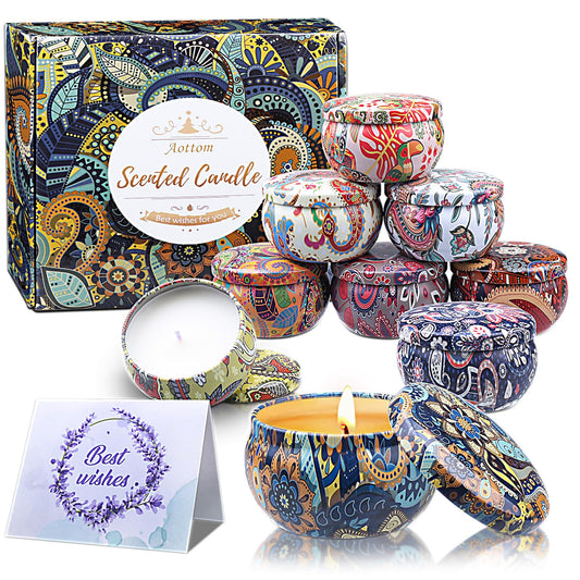 Aromatherapy candle six-piece gift box