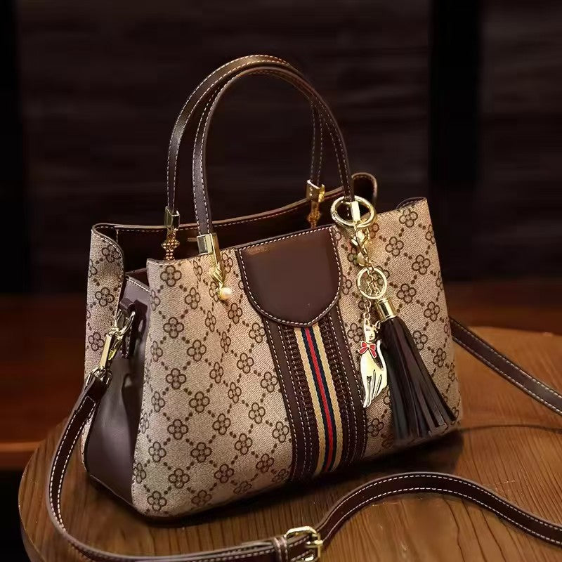 Super fire tote shoulder bag for women, large capacity, high-end decoration, designer