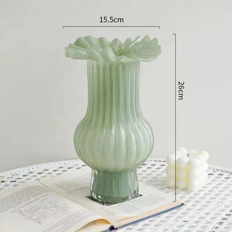 Vintage Fenton Glass Fan Vase