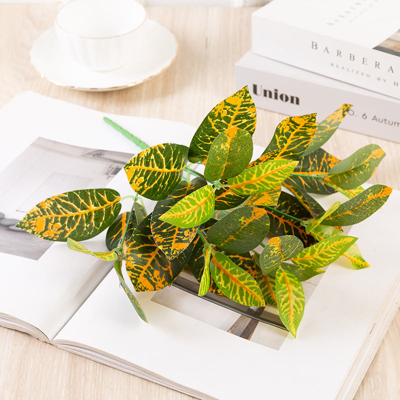 artificial croton plant