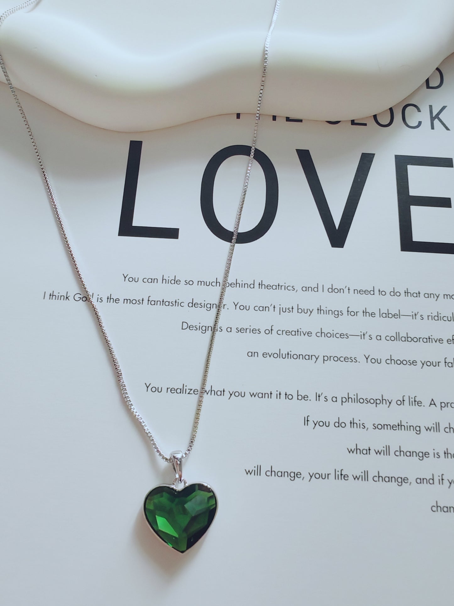 Green Heart Necklace