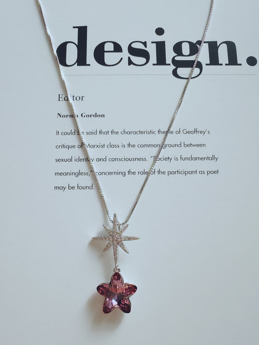 Pink Star Pendant Necklace