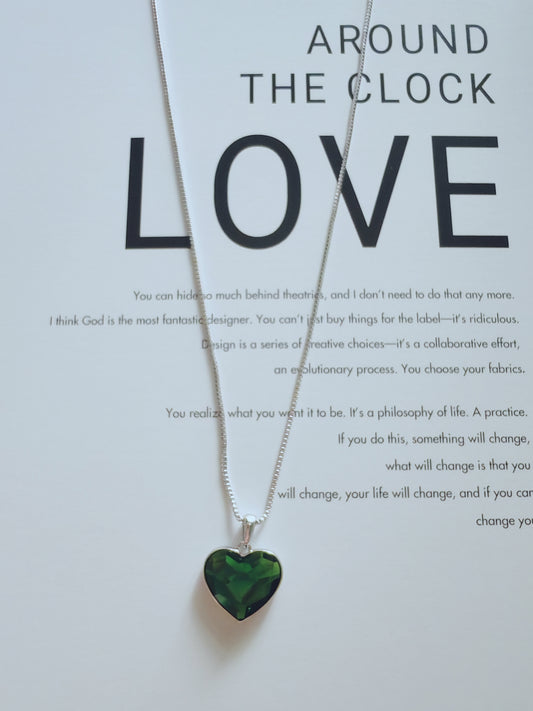 Green Heart Necklace