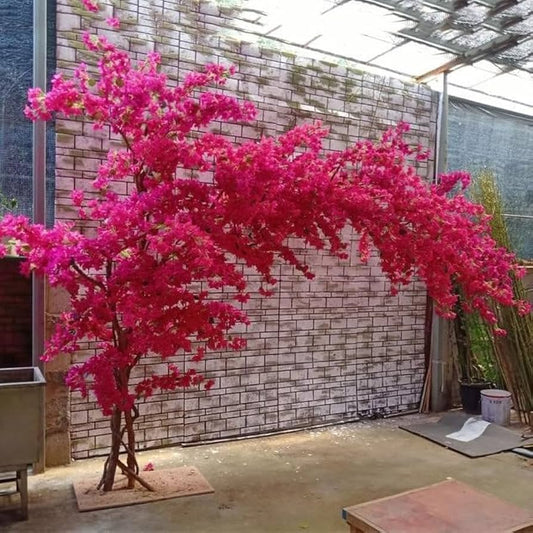 Artificial Pink Bougainvillea Tree with Arching Canopy