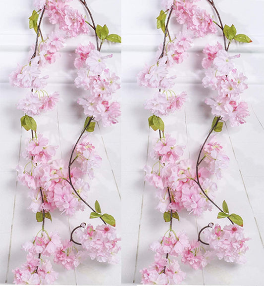 Artificial Cherry Blossom Vine Hanging Plants