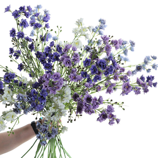 Artificial Gypsophila, Purple Glitter