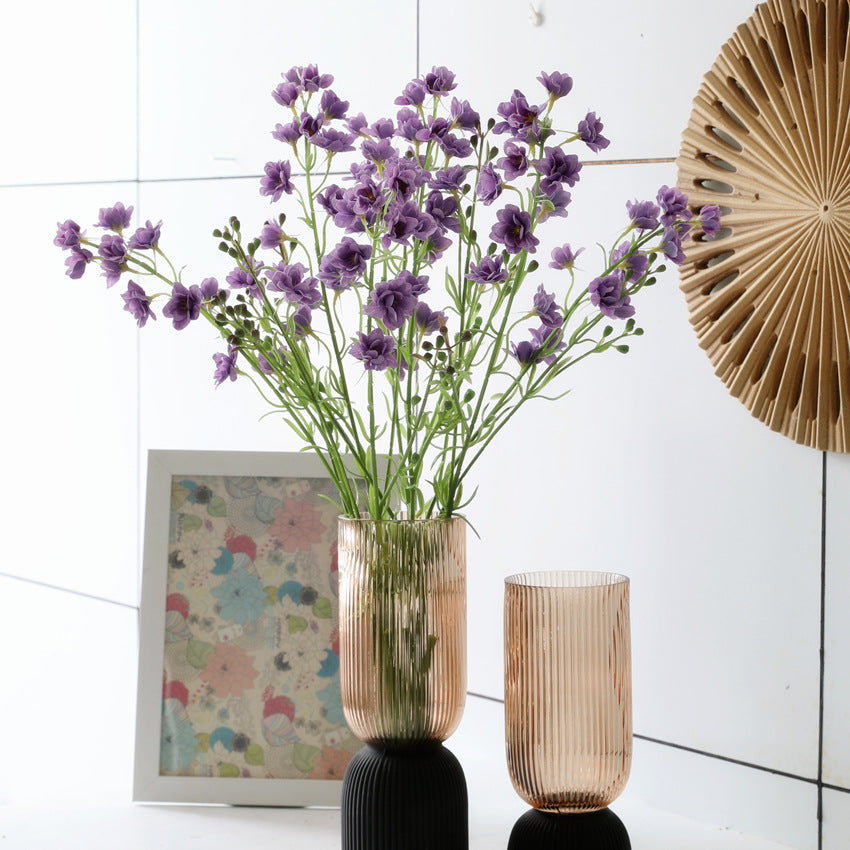 Artificial Gypsophila, Purple Glitter