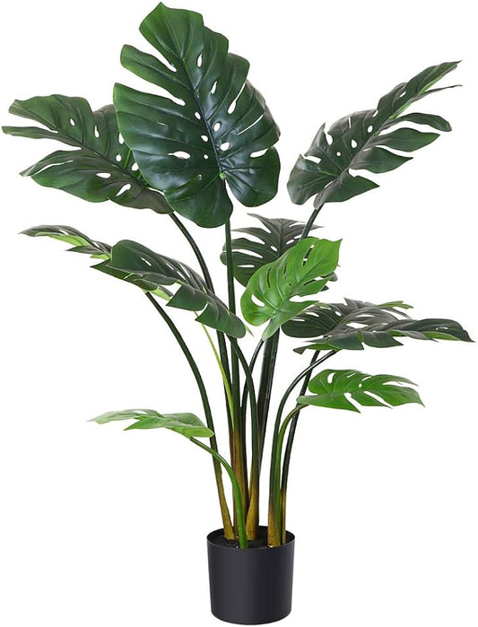 Artificial Monstera Plant , Faux Indoor Floor Plant
