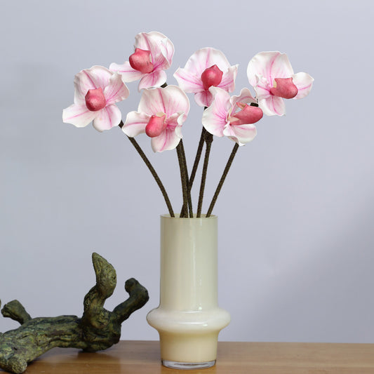 Artificial Single-stem Paphiopedilum, Slipper Orchid