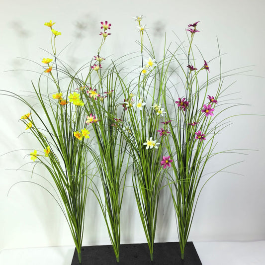 Artificial grass with flower
