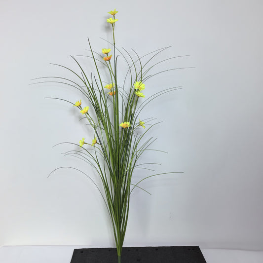 Artificial grass with flowers