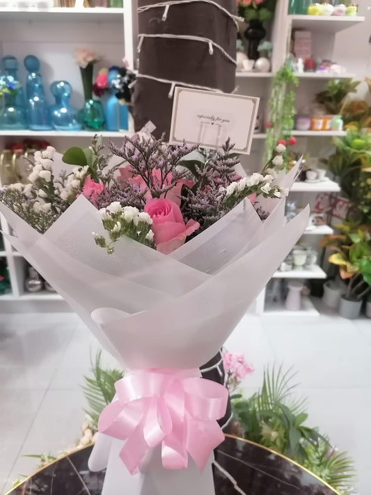 Baby Pink Roses Bouquet