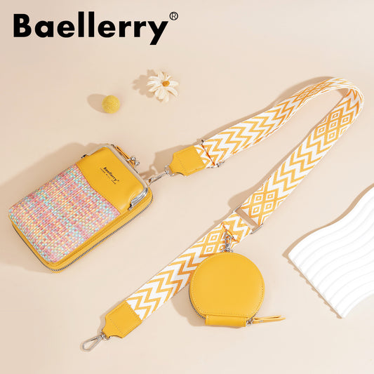 Baellerry  PU Leather multifunctional Bag, woman Handbags ,cross body lady Phone  and cash single shoulder  purse