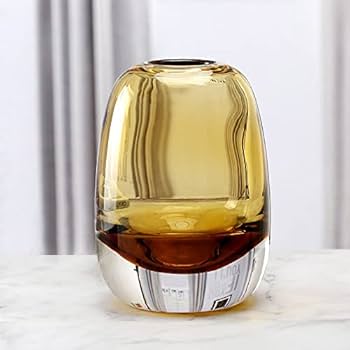 Belgian design glass vase