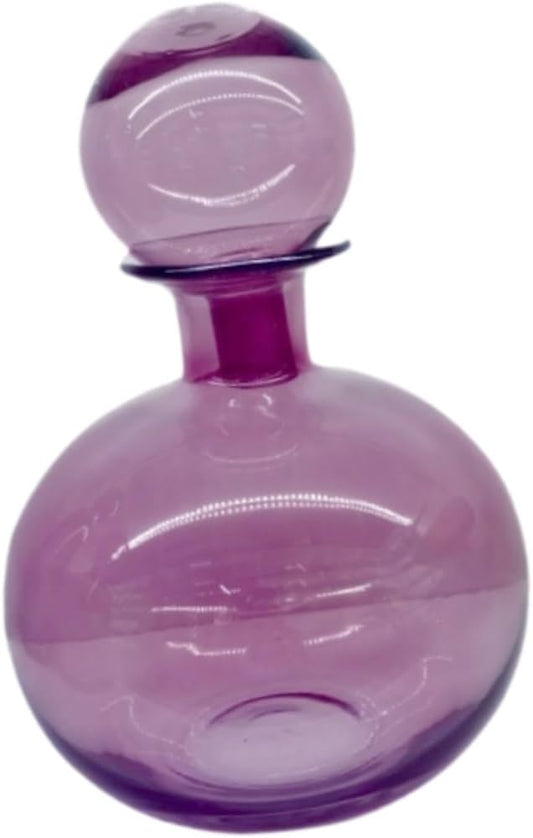 Blown Glass Bottle With Ground Stopper