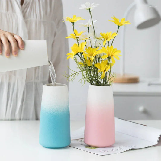 Ceramic Vase Gradient Color Modern Flower Vas