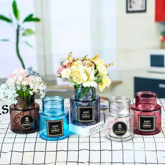 Chic Coloured Gradient Glass Vases
