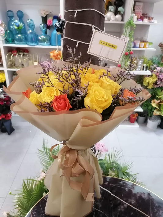 Dancing Yellow Roses Bouquet